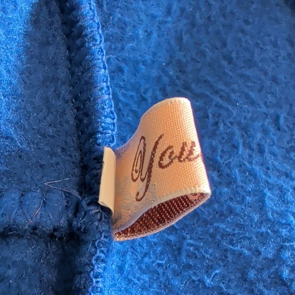 Youboya Blue Hoodie with Paw Print Design Size Large - Picture 3 of 6